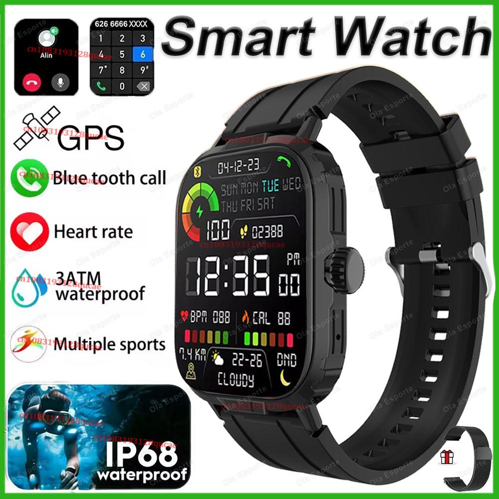 Military Smartwatch GPS Men IP68 Waterproof Outdoor Sports Tracker HD Bluetooth Calls Smart Watch New For Android IOS Hw12