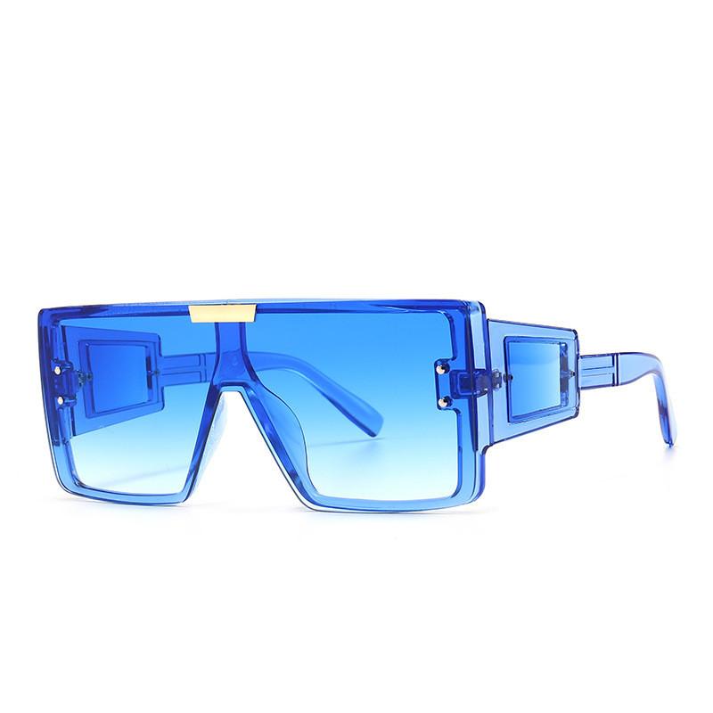 Fashion Oversized Square Sunglasses With Uv400 Protection For Outdoor Activities And Parties