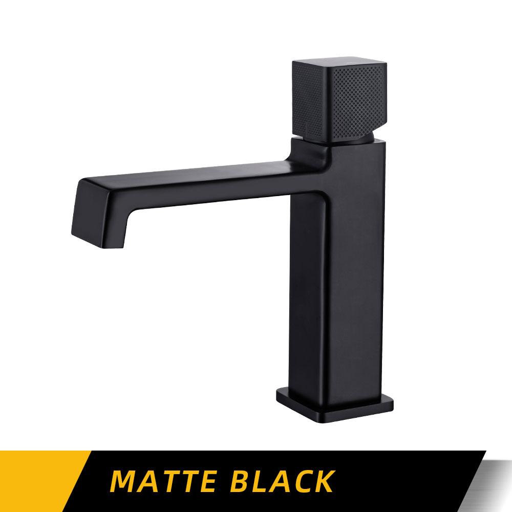 Gunmetal Bathroom Faucet Hot And Cold Sink Tap Basin Faucet Deck Mounted Wash Bath System