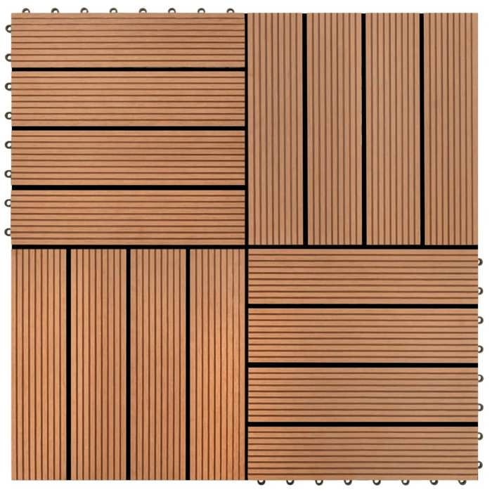 VidaXL 22x Carreaux de Terrasse Carreaux de Patio Carreaux de Balcon Carreaux de Jardin Carreaux de Plancher Carreaux de Sol 277796