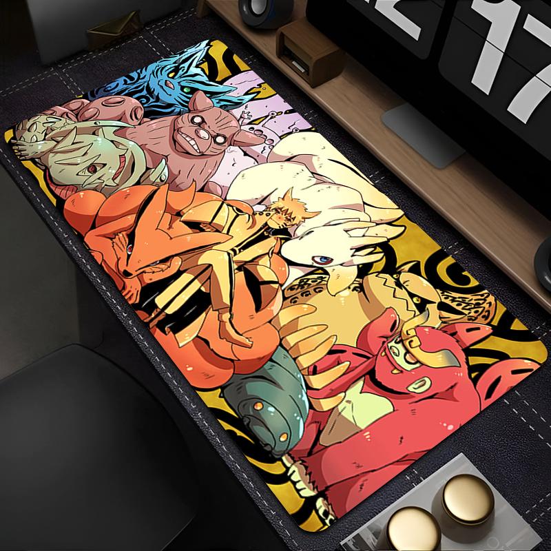 Mouse Pad Naruto Uzumaki Anime Gaming Accessories Larger Carpet Gamer Xxl Computer Keyboard Pad Rubber Desk Mat Mausepad