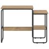Desk with Storage Space Artisan Oak 100 x 50 x 75 cm
