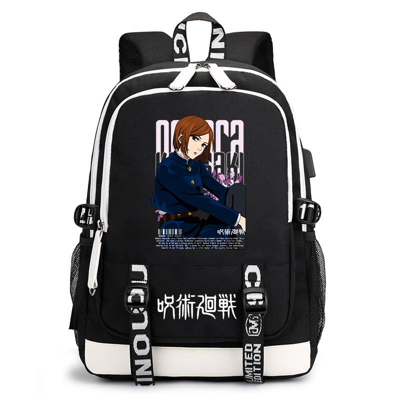 Jujutsu Kaisen Druck Schülerrucksack Lässiger Anime Tagesrucksack für Jungen Mädchen Schultasche Leicht