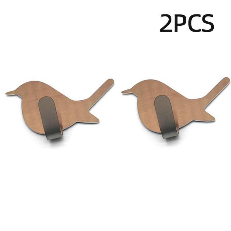 Self Adhesive Hooks Bird Pattern Storage Holder for Bathroom Kitchen Hanger Stick on Wall Hanging Door Clothes Towel Racks