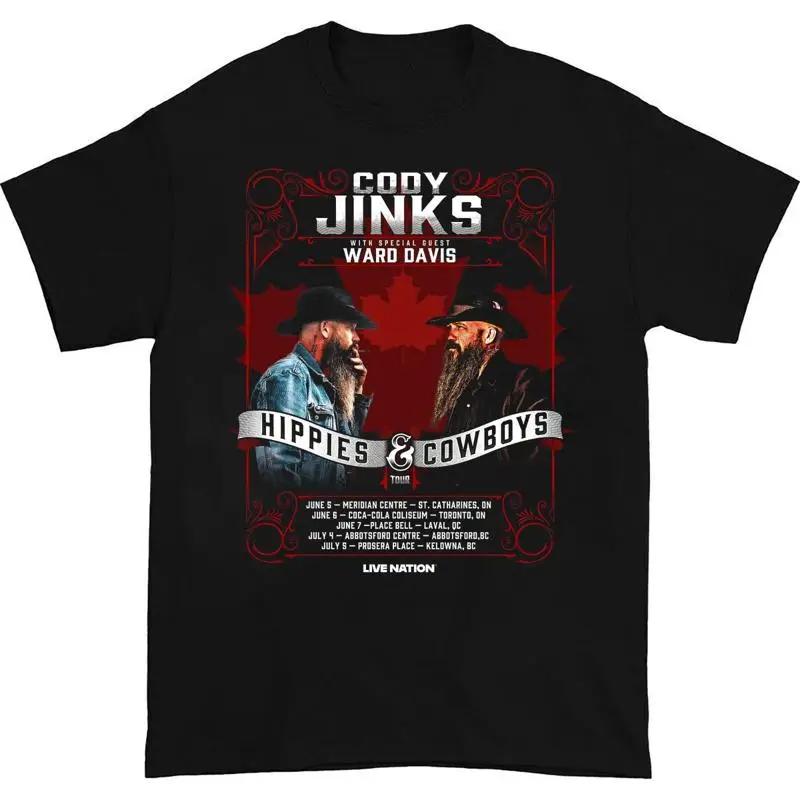 Новая футболка 4XL для фанатов Cody Jinkkkkks Hippies And Cowboys Tour 2025 S разноцветный