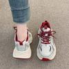 2025 new dad shoes women's spring and autumn super fire women's shoes popular versatile thick-soled heightening casual sports shoes