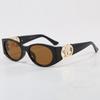 Chic Oval Women's Sunglasses - Retro European & American Style with High-end Hong Kong Flair