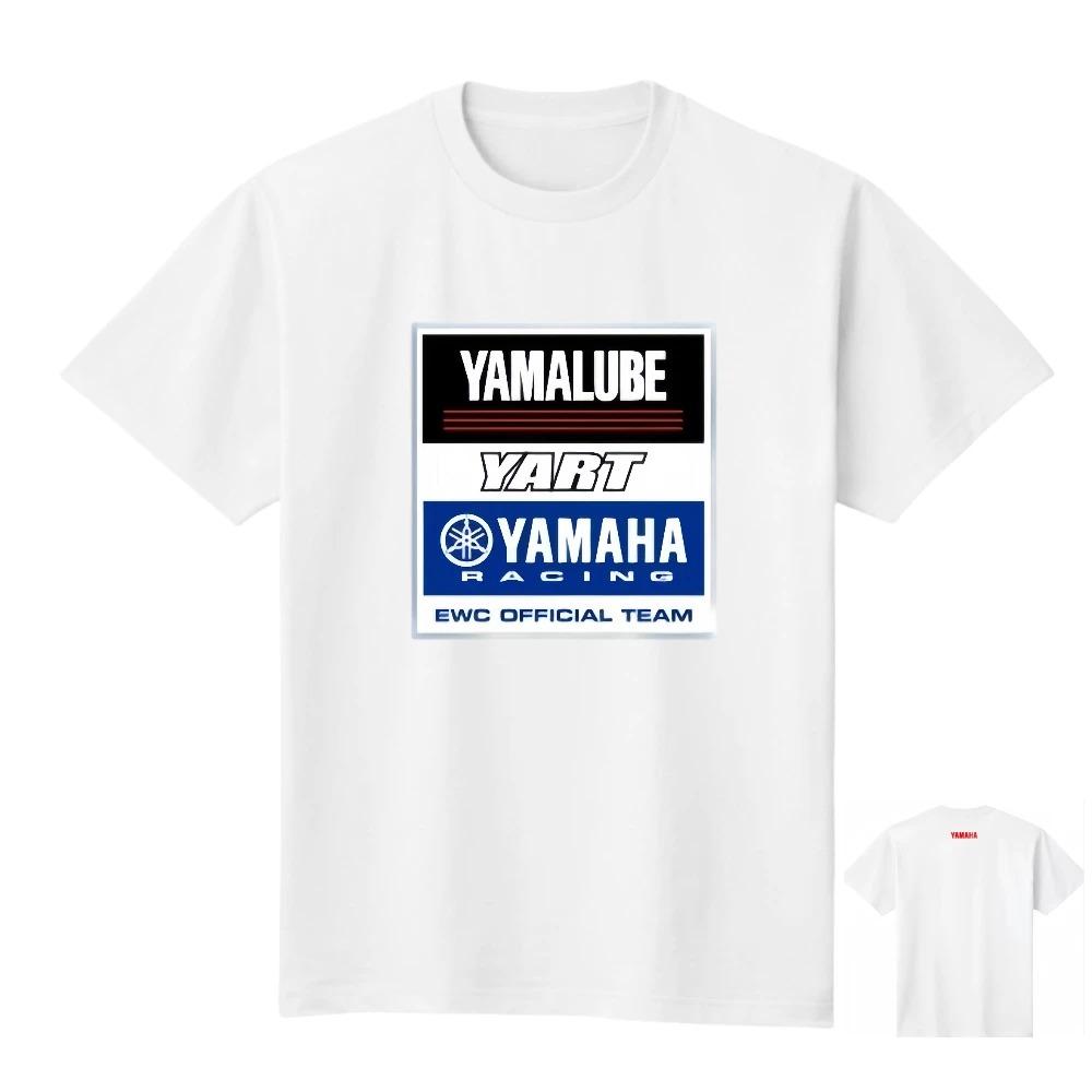 More New 2025Summer Yamaha Car Motorcycle Racing Locomotive Men's T-Shirt Printed Locomotive Loose Crew Neck K2Y Short Sleeve
