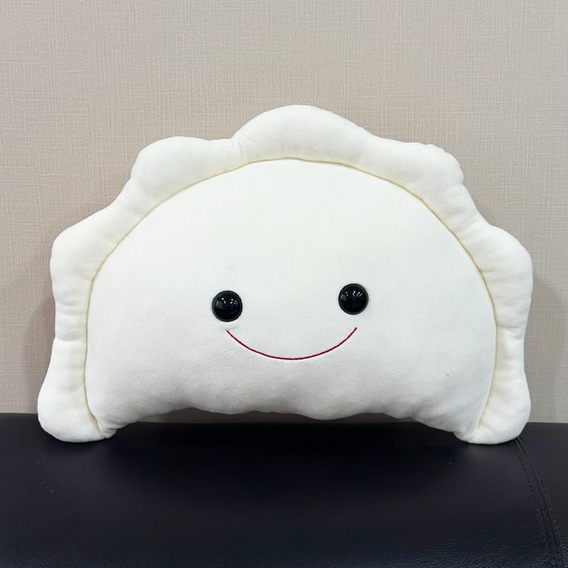 Cute Polish Dumplings Plush Toy Delicious Food Pillow Bedhead Sofa Bedroom Pillow Cushion Dormitory Bed Backrest Gift for Friend