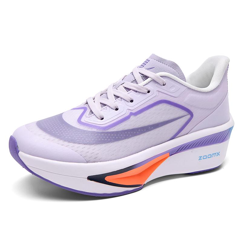 

Mens Running Shoes 2026 New Multi Color Lightweight Cushioned Marathon Racing Breathable Mesh Fitness Running Shoes Men Women 45 фіолетовий
