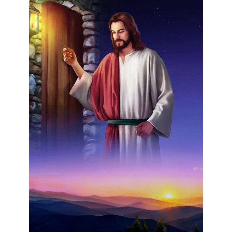 

Релігійна віра Алмазний живопис Ісус Християнин 5d Алмазна вишивка Мозаїка Набори для вишивки хрестиком Ручна робота DIY Домашня прикраса Full Round 30x40CM