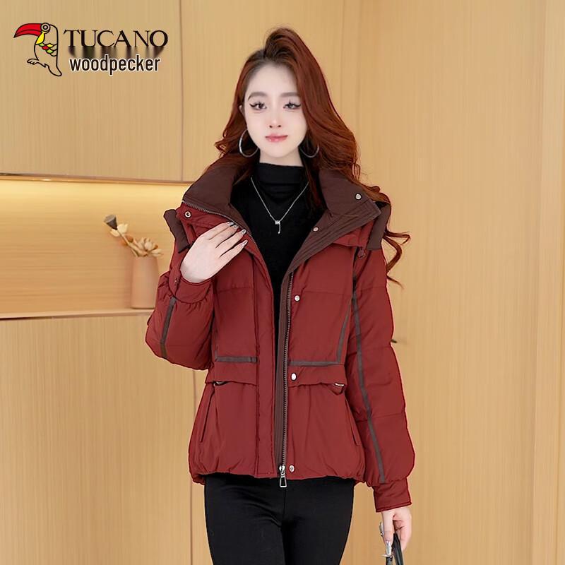 

Woodpecker Women s Hooded Short Down Jacket 3XL