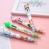 Christmas 6-Color Ballpoint Pen: Cute Holiday Gift for Students, Colorful Journaling & Office Stationery