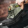Boots men's high top 2026 summer anti slip and wear-resistant thick soled trendy boots men's workwear versatile