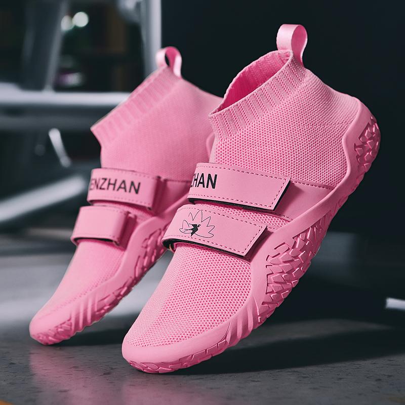 High Quality Brand Men's Casual Shoes Fashionable Men's Sports Shoes Couple's Breathable Training Shoes Fitness Yoga Shoes Red