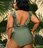 Plus Size One-piece Conservative Ladies Swimsuit Plus Size Bikini Beach Swimsuit