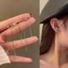 Übertriebene Ohrringe Schlichte Schleifen-Hängeohrringe für Damen Süße Coole Silberfarbene Ohrstecker Sommer Hochzeitsschmuck