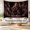 Custom Name Wall Hanging Tapestry,Attack on Titan Decorative Backdrop Tapestry For Dorm Home