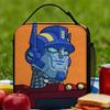 Transformered Cartoon Lunch Bag  Fashion Lunch Box For Women Travel Portable Insulated Cooler Bag Oxford Print Tote Food Bags