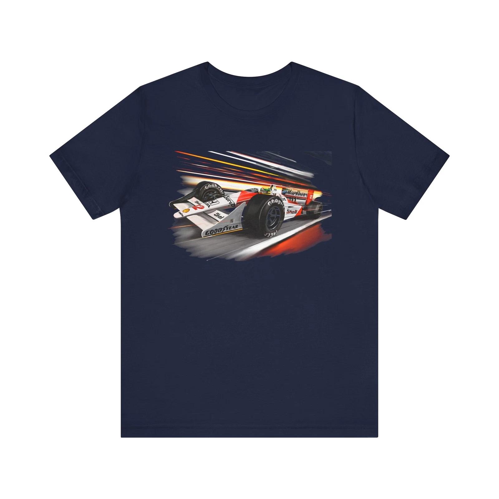 

Унисекс футболка с коротким рукавом Ayrton Senna MP4/4 Формула 1 3XL