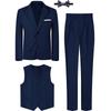 Suits for Boys Kids Wedding Easter Church Tuxedo Teenager School Performance Piano Outfit Set Children Birthday Formal Clothes