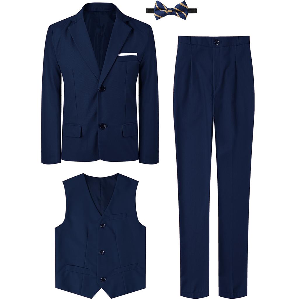 Suits for Boys Kids Wedding Easter Church Tuxedo Teenager School Performance Piano Outfit Set Children Birthday Formal Clothes