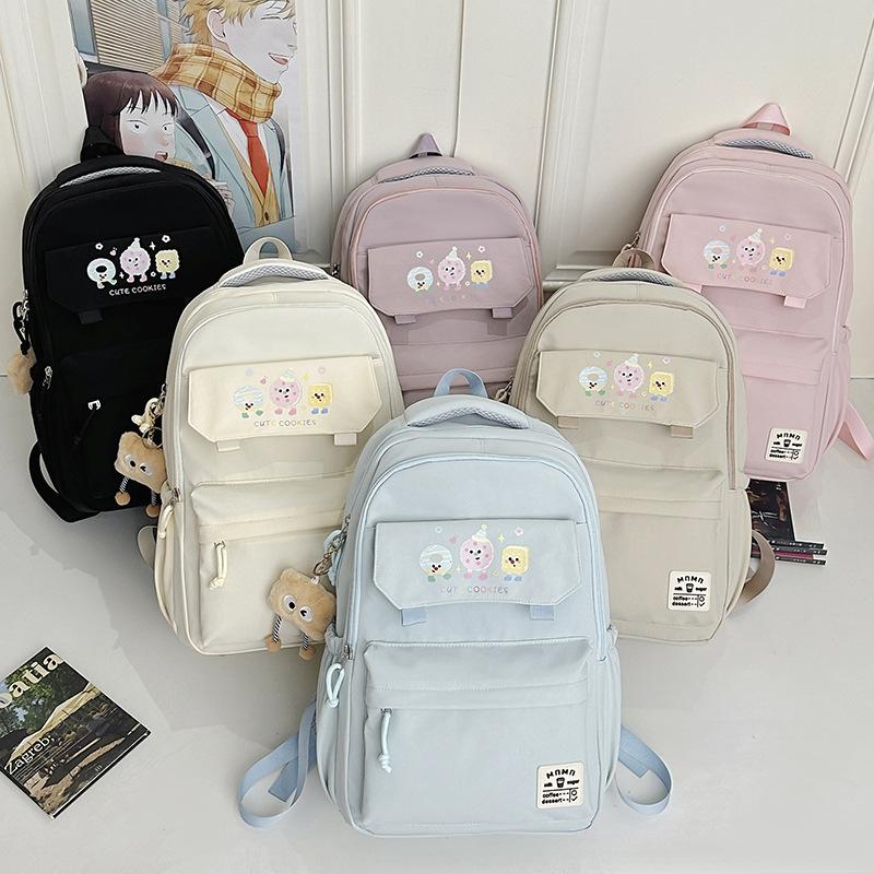 Schoolbag Japanese ins niche schoolbag female backpack junior high school student high school student schoolbag large capacity girl backpack light