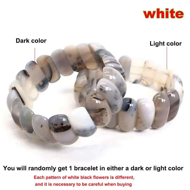 Natural 9 Color Botswana agate Stone Beads Bracelet Natural Gemstone Jewelry Bangle For man Woman For Gift Wholesale