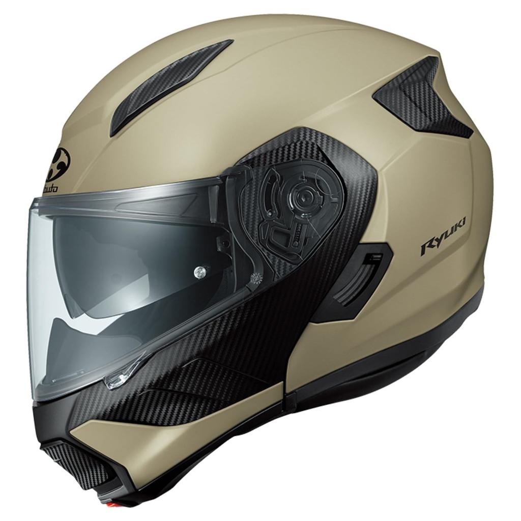 OGK KABUTO RYUKI Flat Coyote Motorcycle Size 2076220 Helmet, M,
