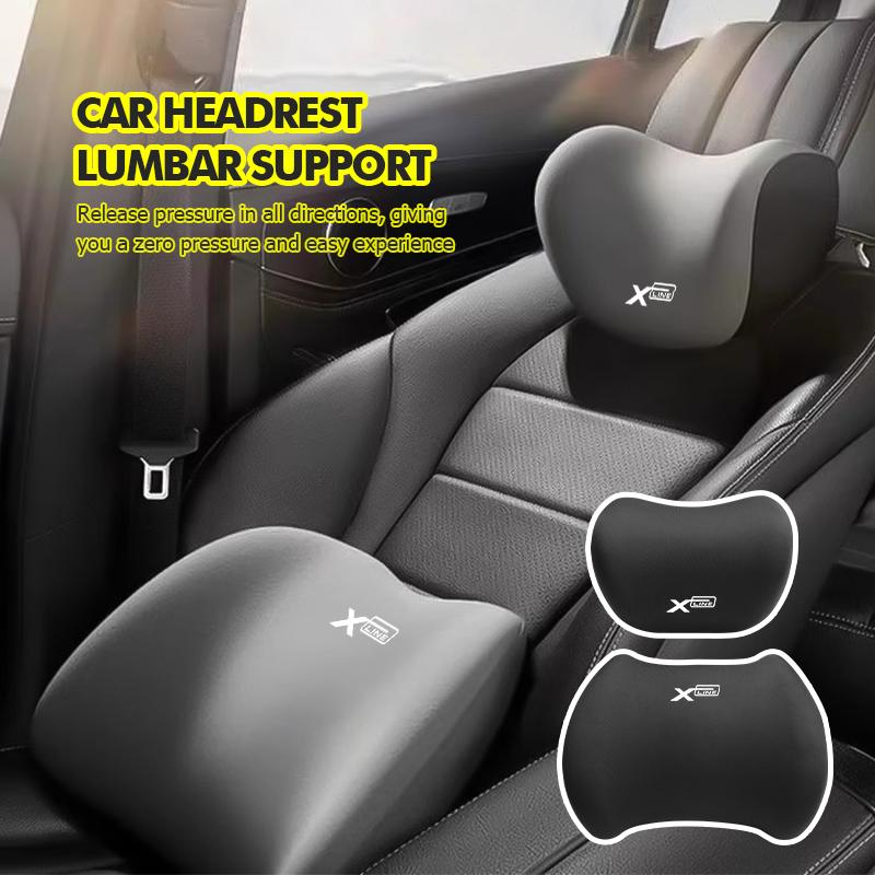 For KIA Car Seat Headrest Lumbar Pad Neck Support Mat Rio K5 K2 Sportage Niro Soul Stonic Picanto Sorento dmjp20