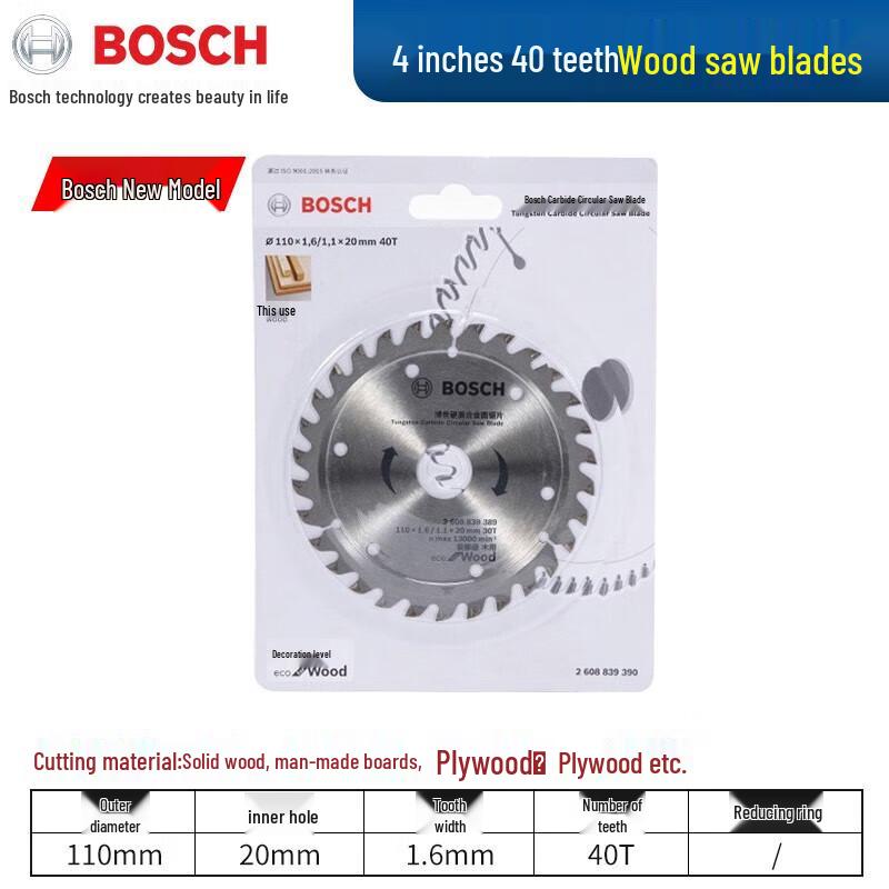 Bosch Woodworking Circular Saw Blade CN plug (adapter included)