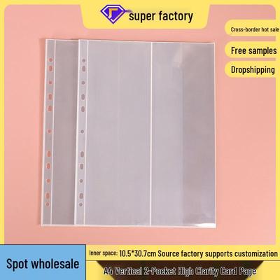 Star Slogan Sammlung Buch A4 Nachfüllblätter: Transparente Aufbewahrungstasche, Loseblatt-Kartenalbum, Innenseiten-Tasche für Idol-Banner