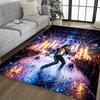Prince Purple Guitar Performance Carpet Suitable For Outdoor Playrooms Dormitory Study Room Antislip Rug Office Home Decor Wedding Party Gift