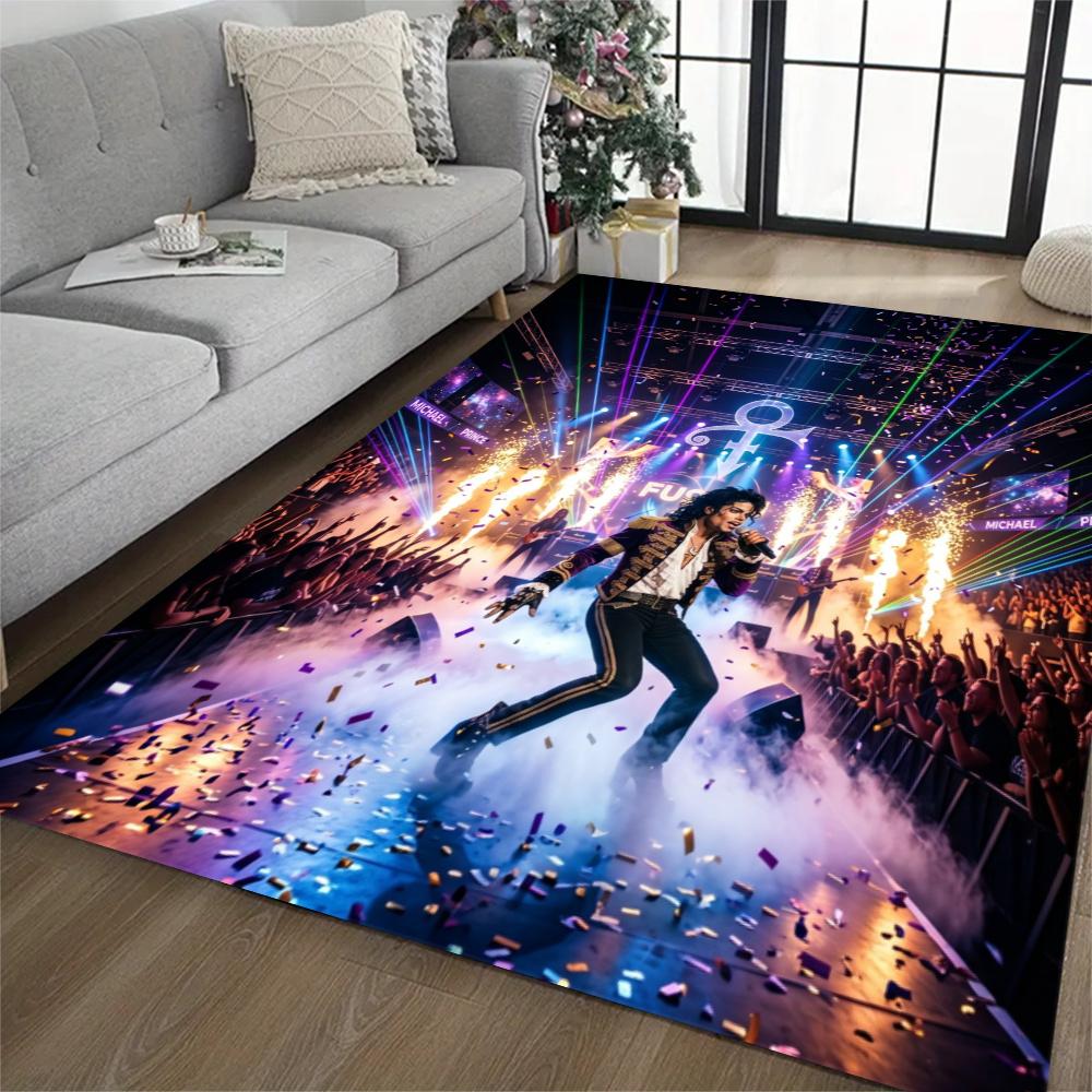 Prince Purple Guitar Performance Carpet Suitable For Outdoor Playrooms Dormitory Study Room Antislip Rug Office Home Decor Wedding Party Gift