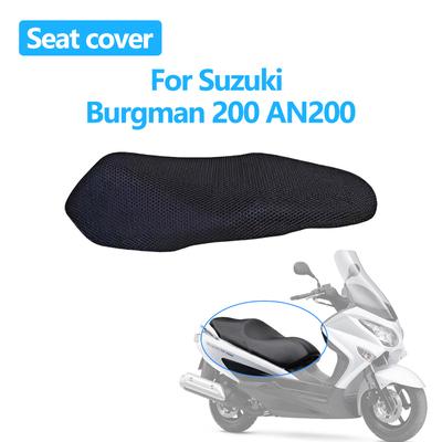 For Suzuki Burgman 200 AN200 Motorcycle Seat Cover 3D Mesh Fabric Seat Non-Slip Breathable Heat Ulation Protect Cushion