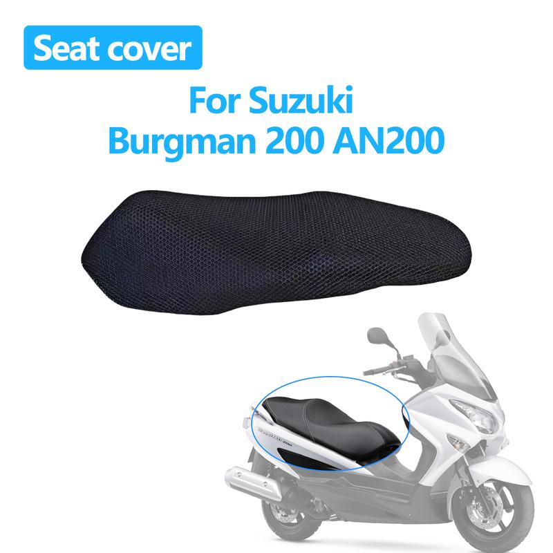 For Suzuki Burgman 200 AN200 Motorcycle Seat Cover 3D Mesh Fabric Seat Non-Slip Breathable Heat ulation Protect Cushion