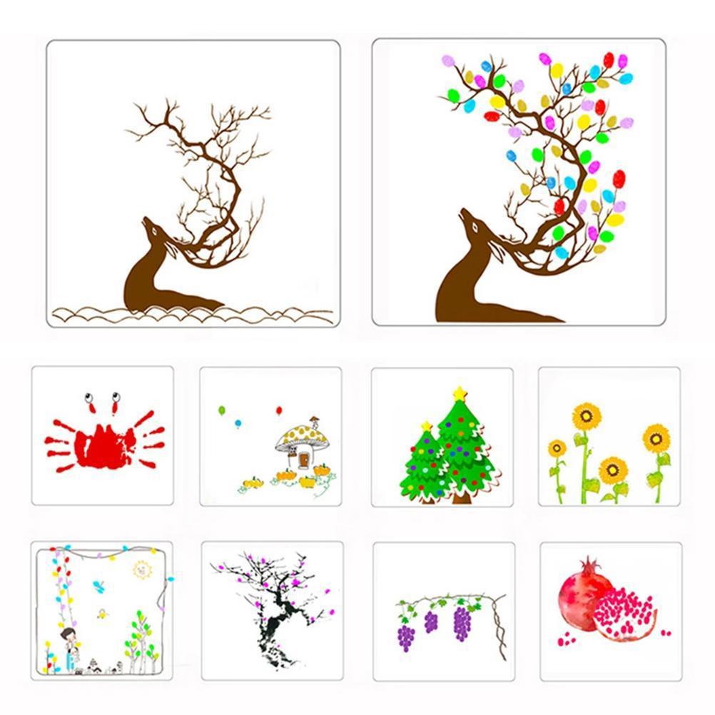 Funny Finger Painting Kit for Kids Non Toxic Washable Finger Paint Finger Drawing Toys DIY Crafts