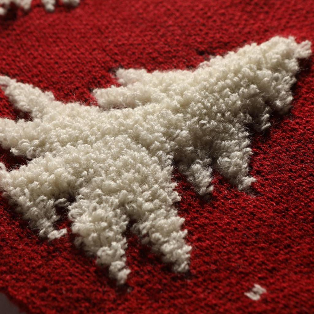 Reusable Acrylic Christmas Tree Skirt Large Shaggy Round Rug Cover for Home Festival Ornament Indoor Outdoor Decor