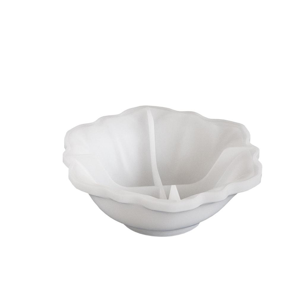 Poppy DIY Irregular Lace Lotus Leaf Silicone Mold for Resin, Incense, and Candle Holder.