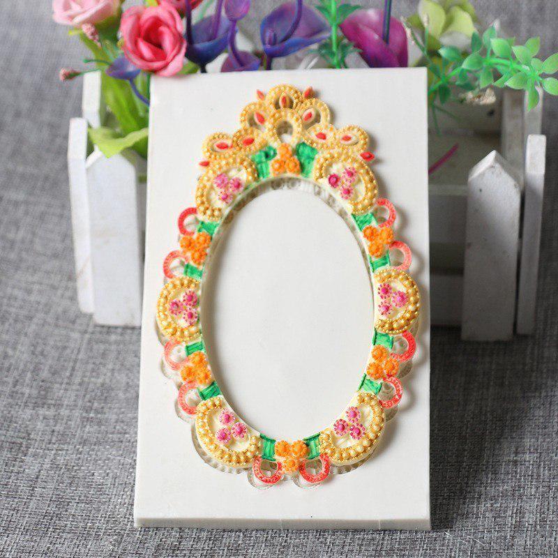 Mold din silicon Forma cadru Coacerea DIY Artizanat Patiserie Fondant Mold Ciocolata Instrumente pentru decorarea torturilor