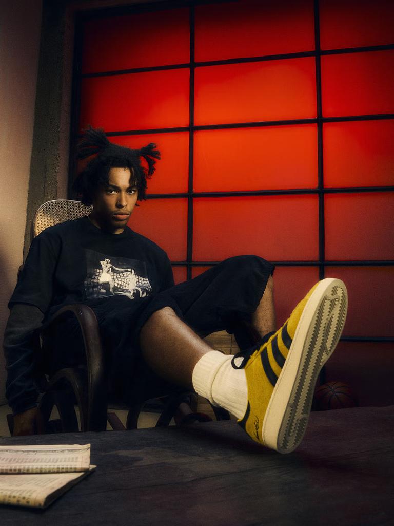 Chaussures Adidas Jabbar Lo X Collaboration Bruce Lee Baskets Style Rétro Basses - Adidas Feuille à Trois Feuilles JR1597