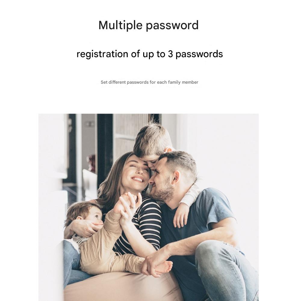 Fechadura Digital de Porta Link, Teclado Numérico de Bloqueio Instantâneo, Autoinstalação, Sem Cartão