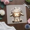 6Pcs 6 Styles Plastic Heat Transfer Film Logo Stickers Set for DIY T-Shirt Sheep 230x169~219mm 1pc/style