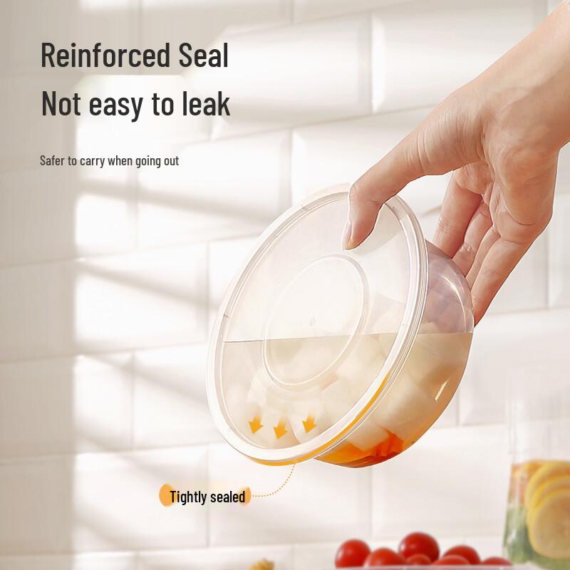 Meiliya Disposable Round Microwavable Food Containers with Lids