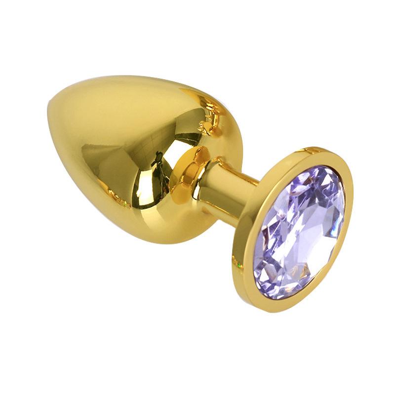 Diamond-Studded Metal Butt Plug for G-Spot Pleasure