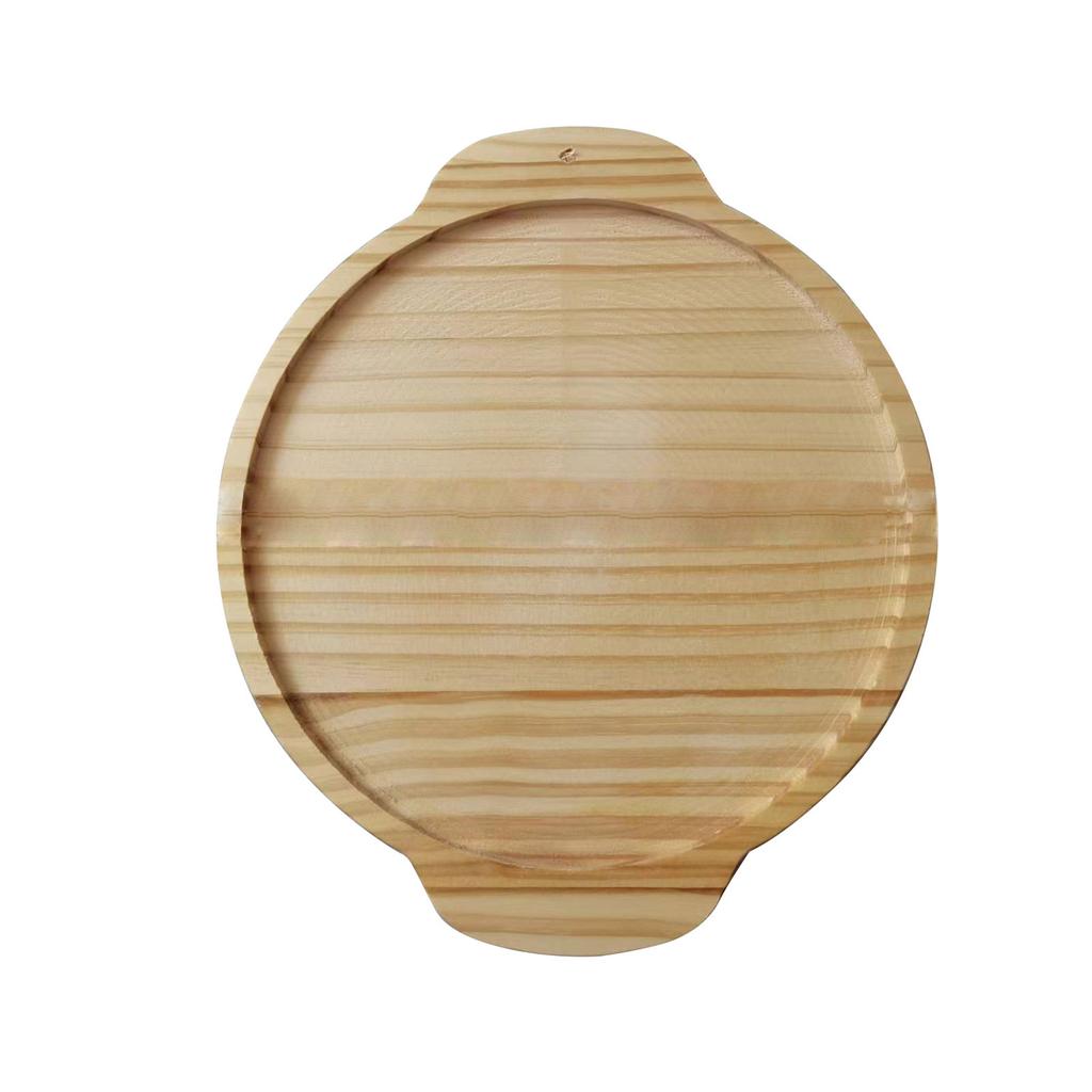 Wooden Sofa Tray Mobile Phone Stand Fruit Plate Wood Craft Ornament