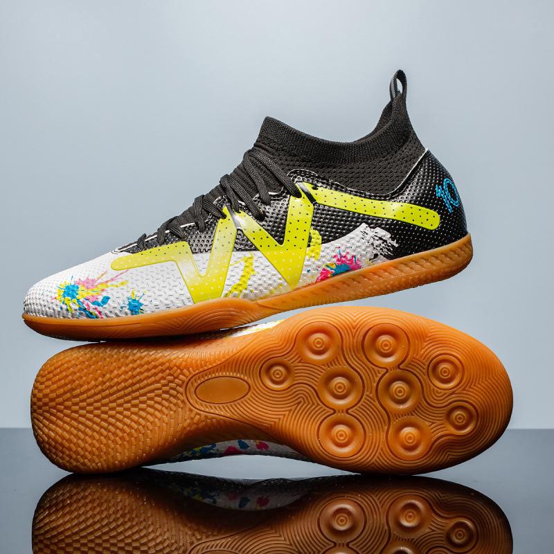 Training Students Football Shoes Men'S High-Top Youth World Cup Competition Beef Tendon Sole Sports Shoes