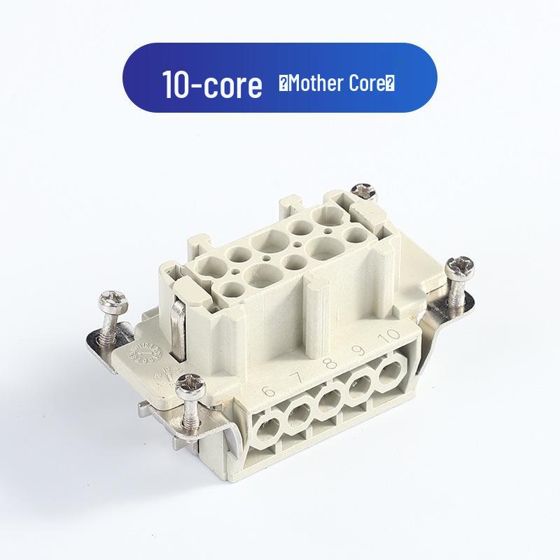 Heavy-Duty Rectangular Aviation Connector Plug & Socket: 6, 10, 16, 24, 32 Pin Options