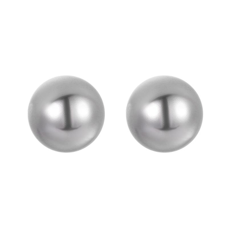 Pearl Set, Necklace, Stud Earrings, Eight-Figure Buckle Stacked, Double Chain Women'S Earrings.