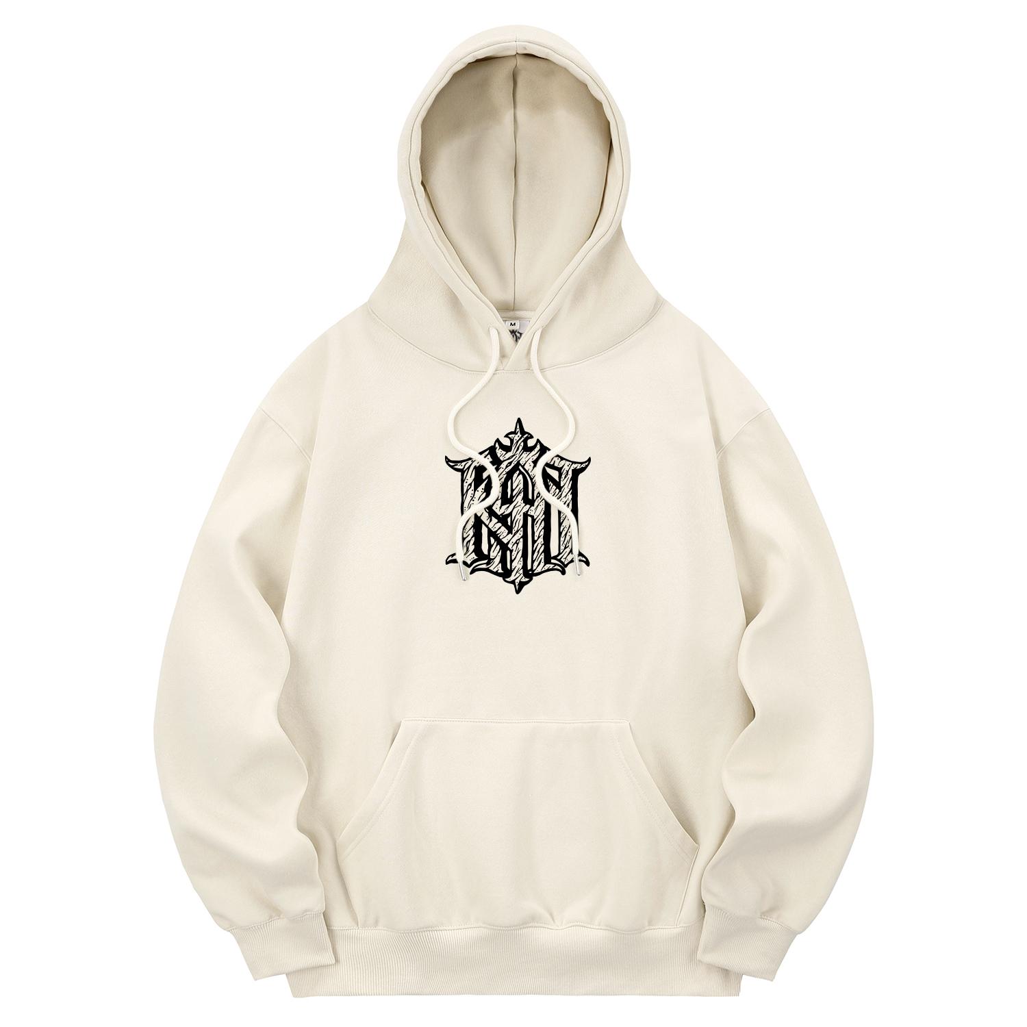 Khan 6312 Khc0176 Old Khan Fleece-Lined Hoodie Cream L